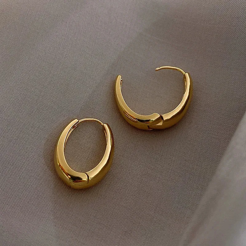 Oval Hoop Earrings