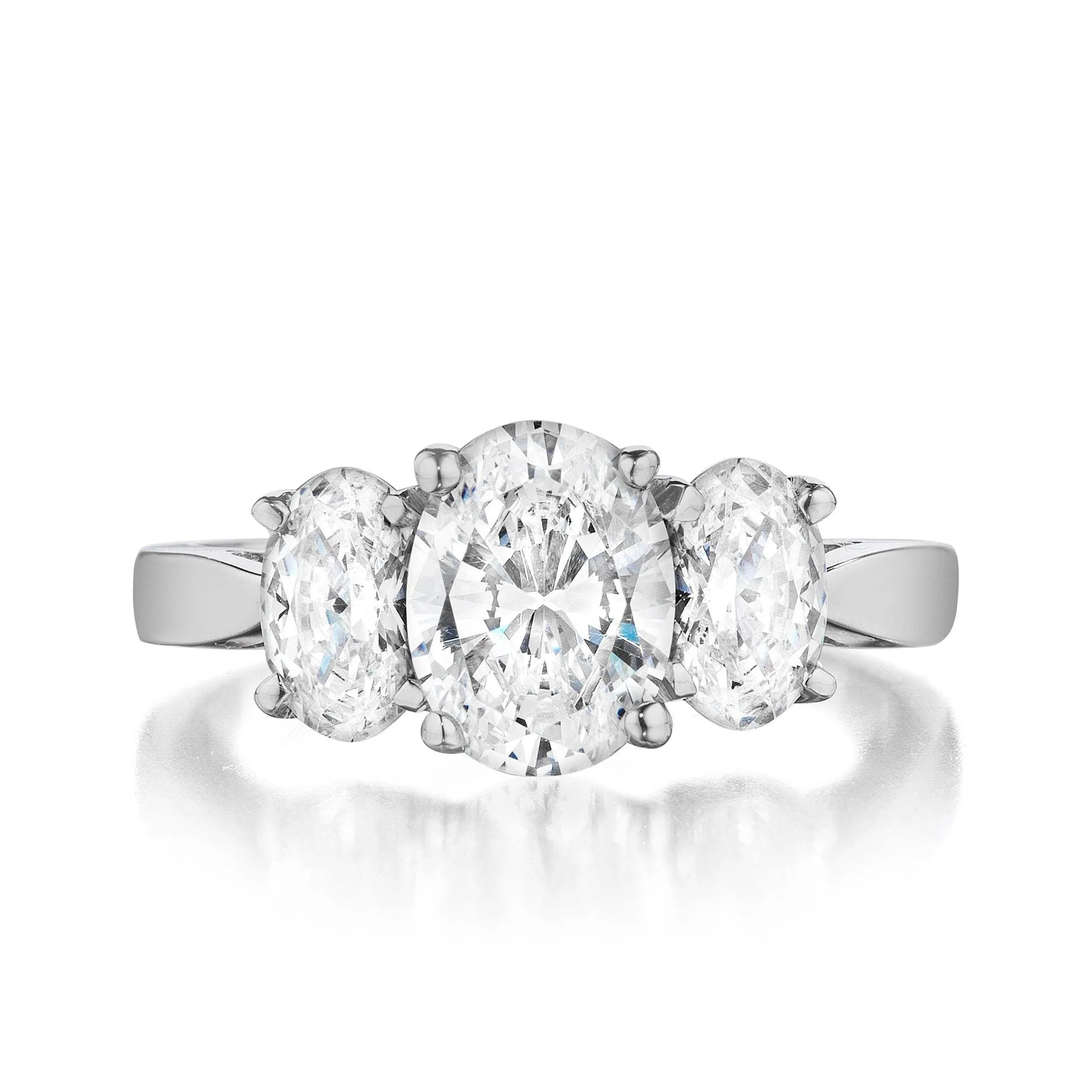 Oval Side Stone Ring