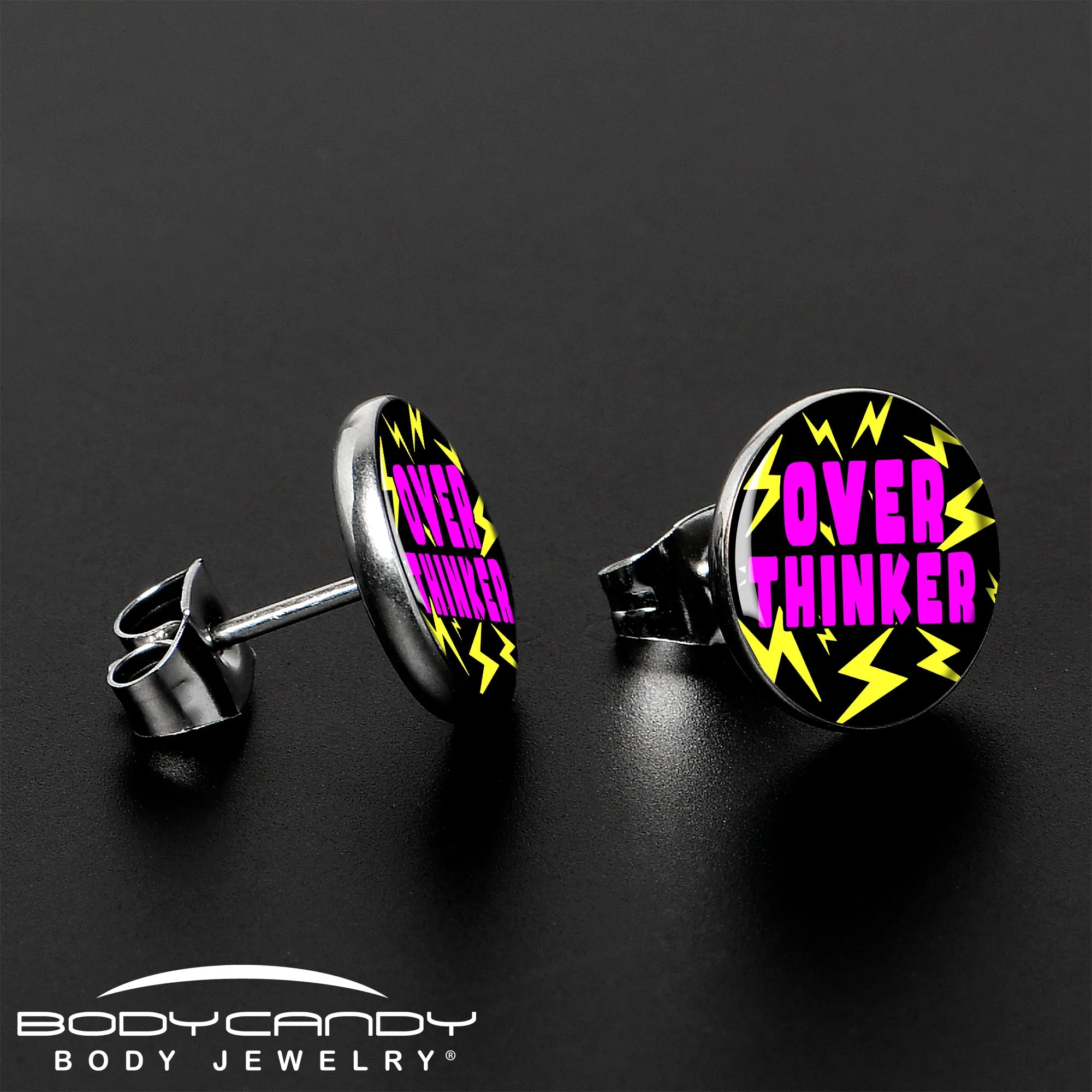 Over Thinker Impact Stud Earrings