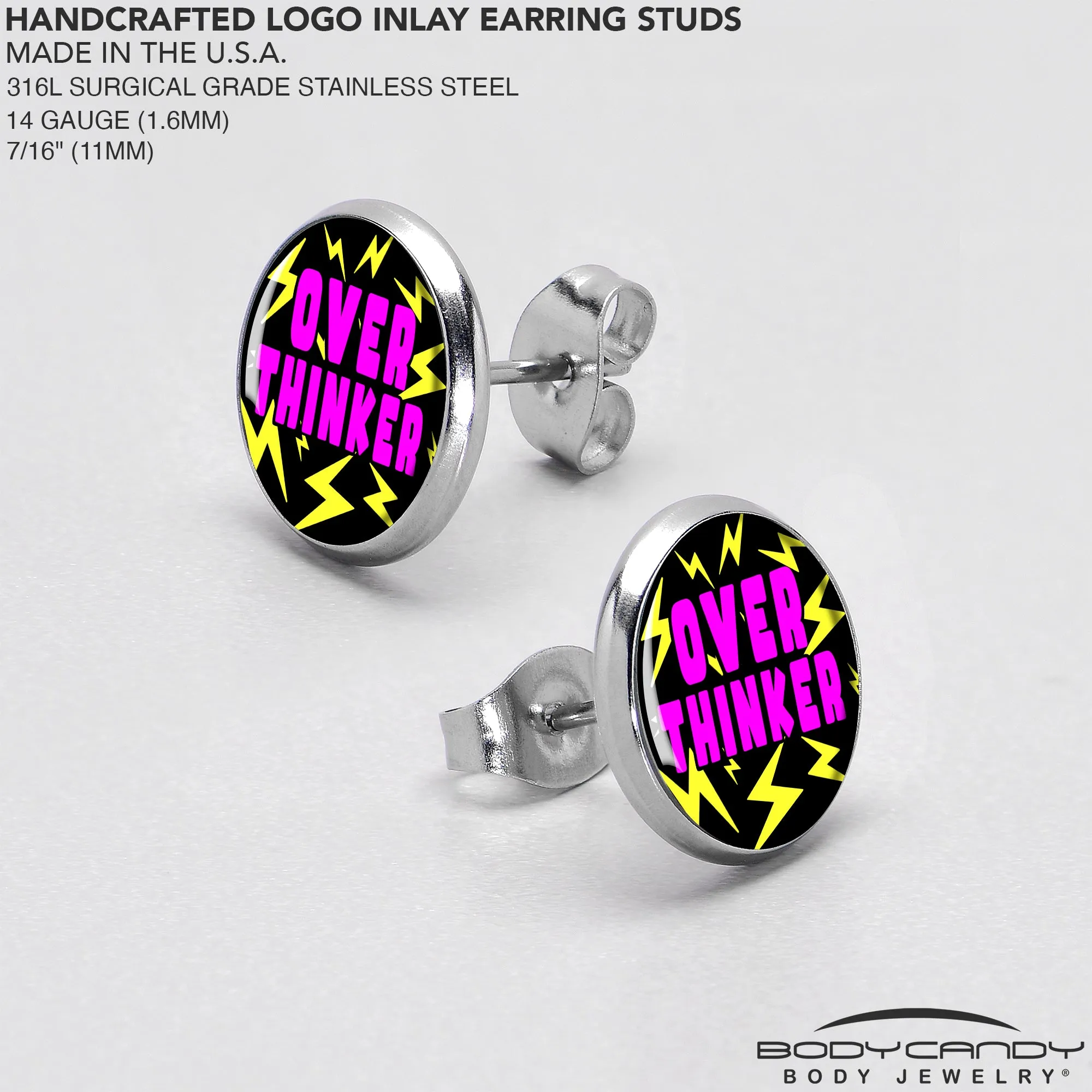 Over Thinker Impact Stud Earrings