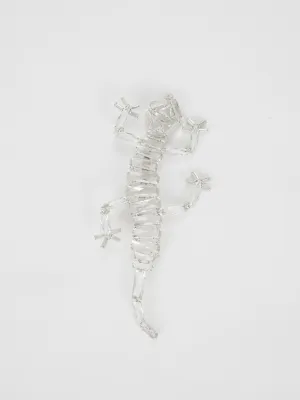 Oversized Crystal Lizard Brooch