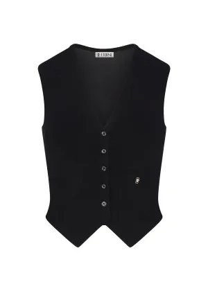 Paige Cashmere Vest (Black)