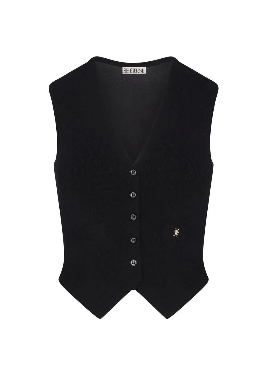 Paige Cashmere Vest (Black)