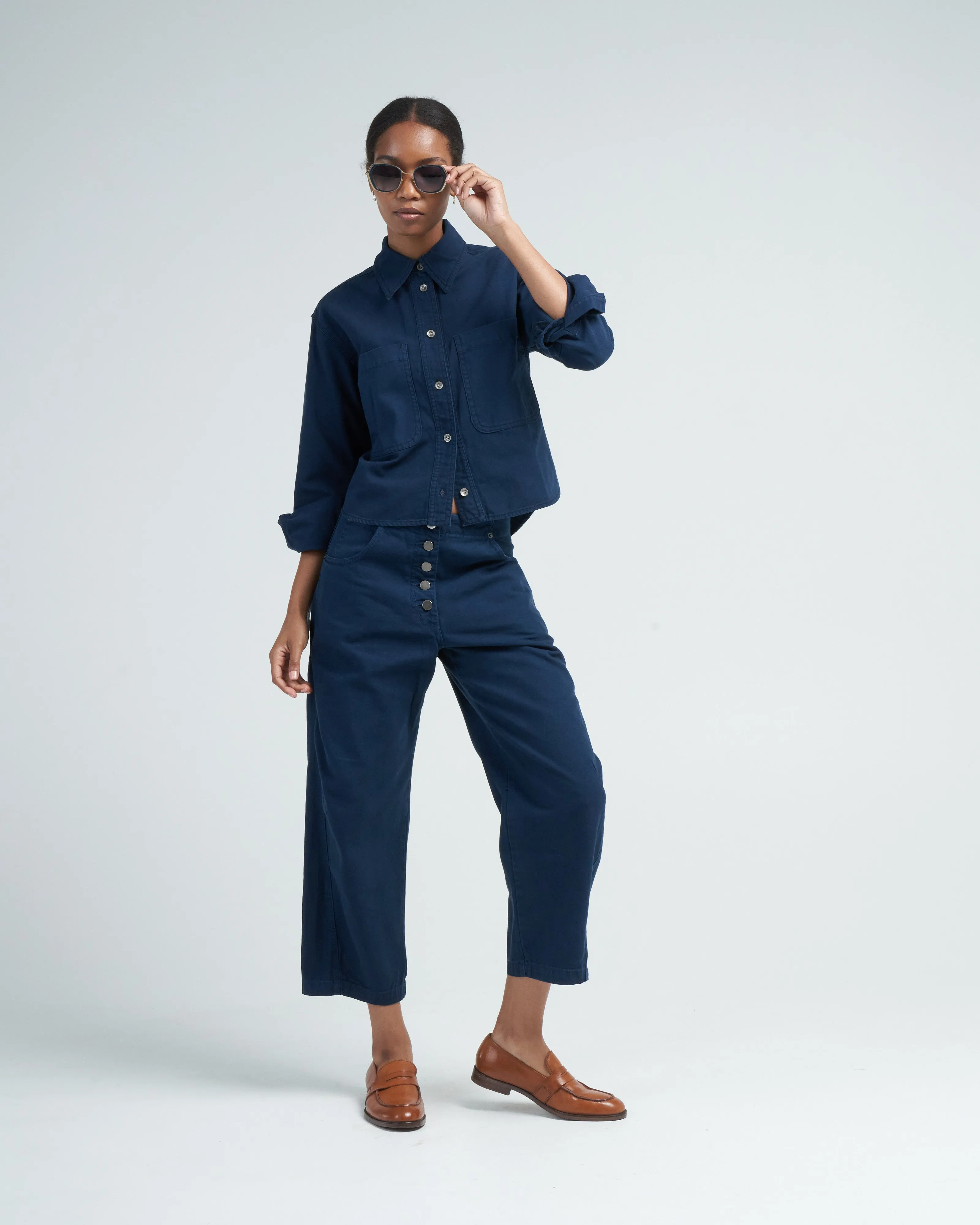 pascal top - indigo