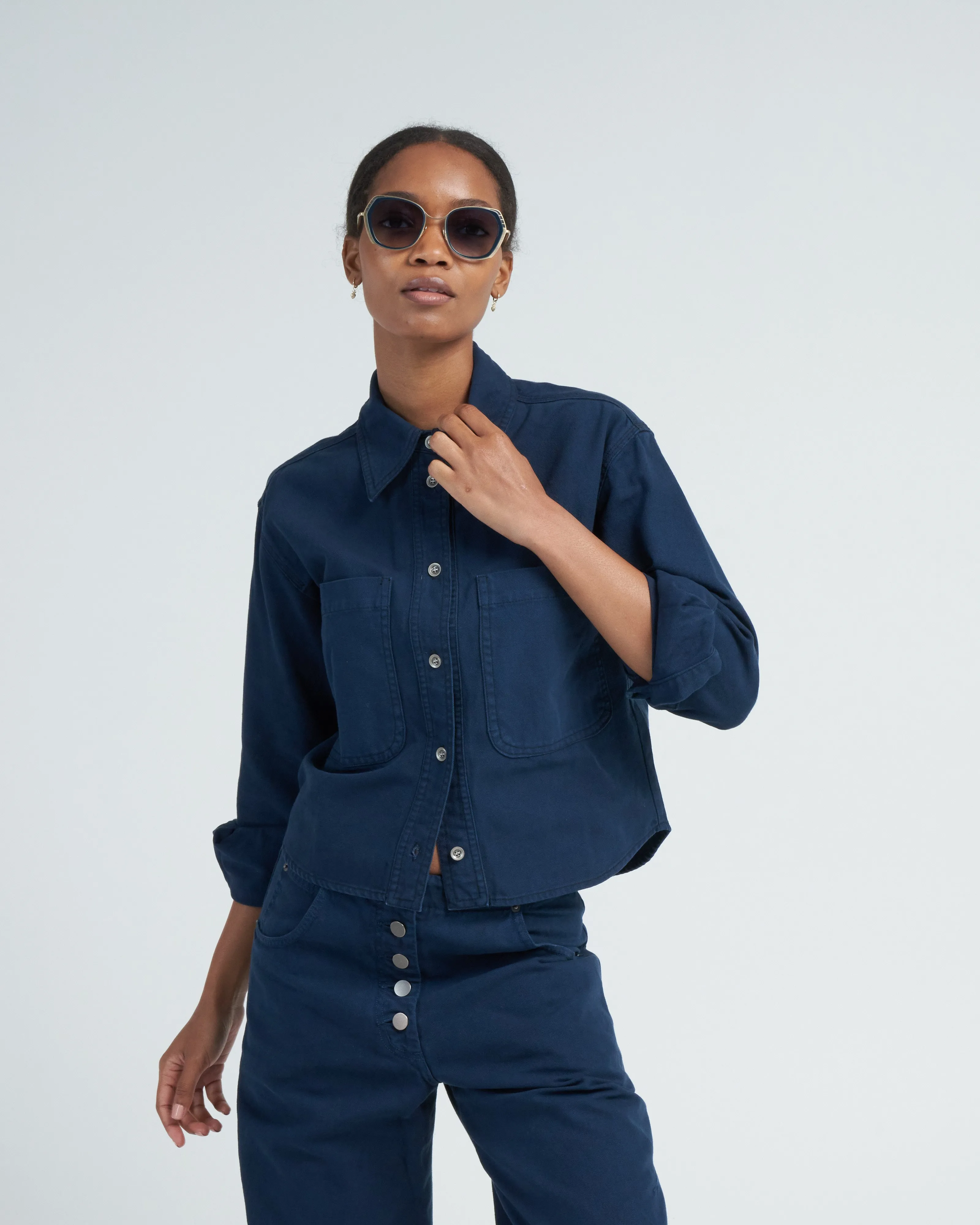 pascal top - indigo
