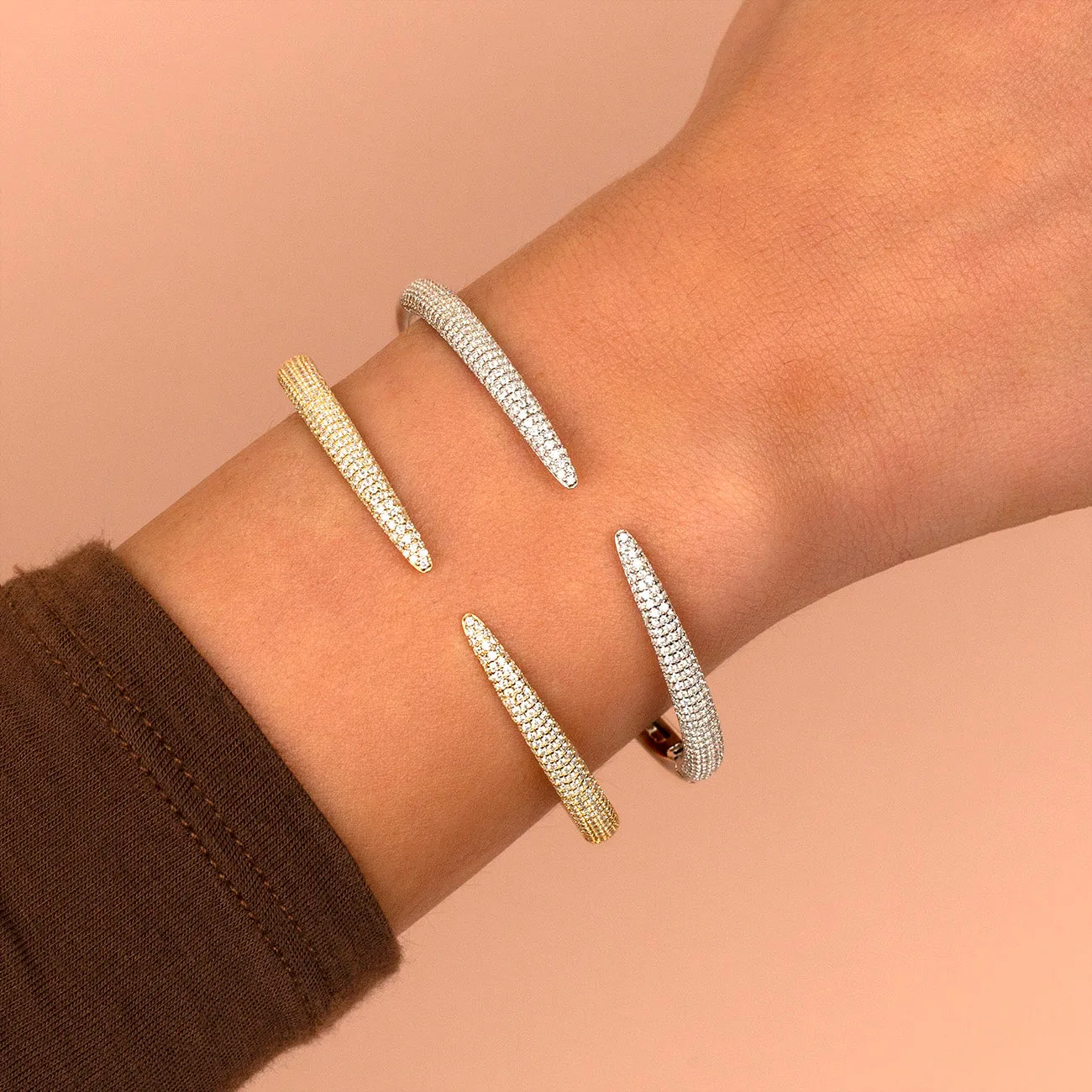 Pavé Claw Bangle