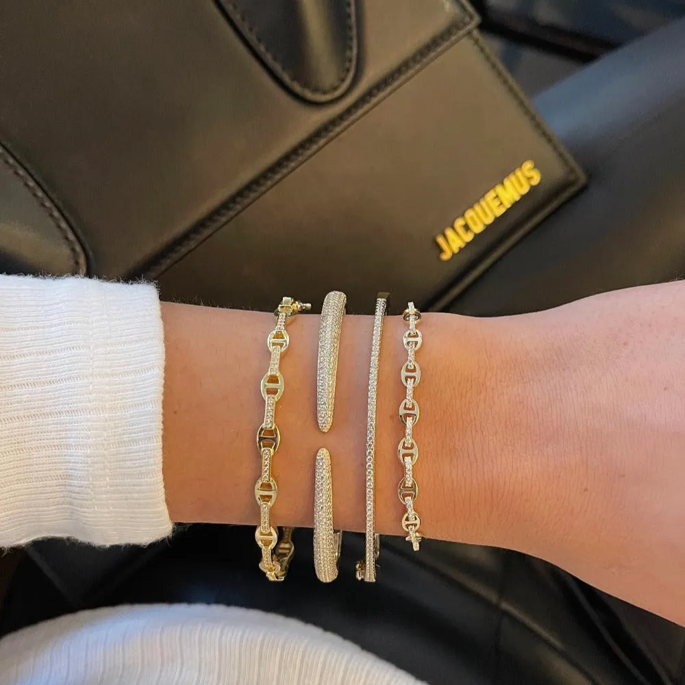 Pavé Claw Bangle