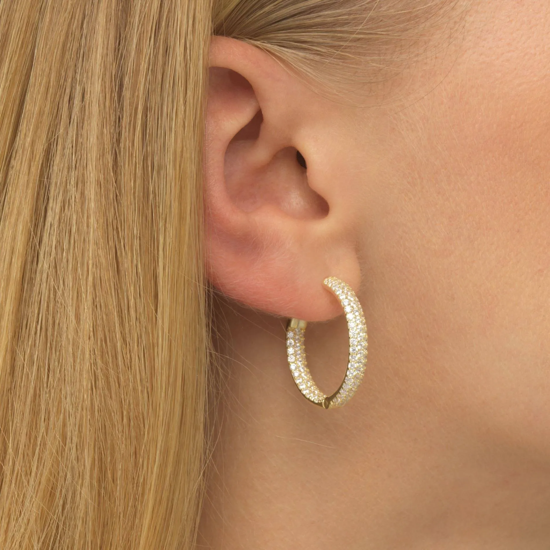 Pavé Hoop Earring