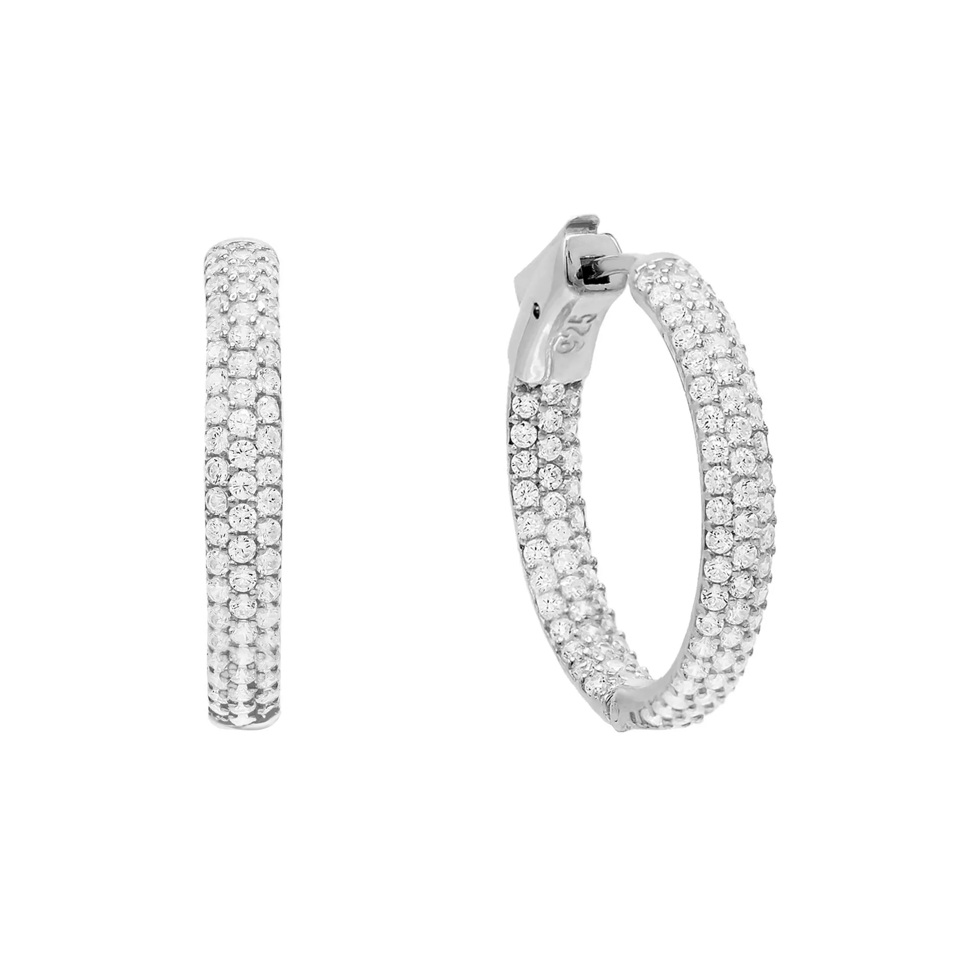 Pavé Hoop Earring