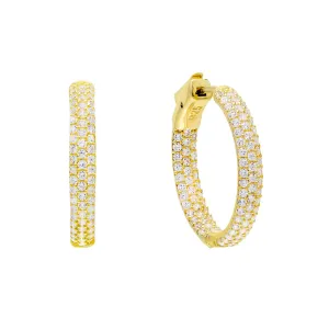 Pavé Hoop Earring