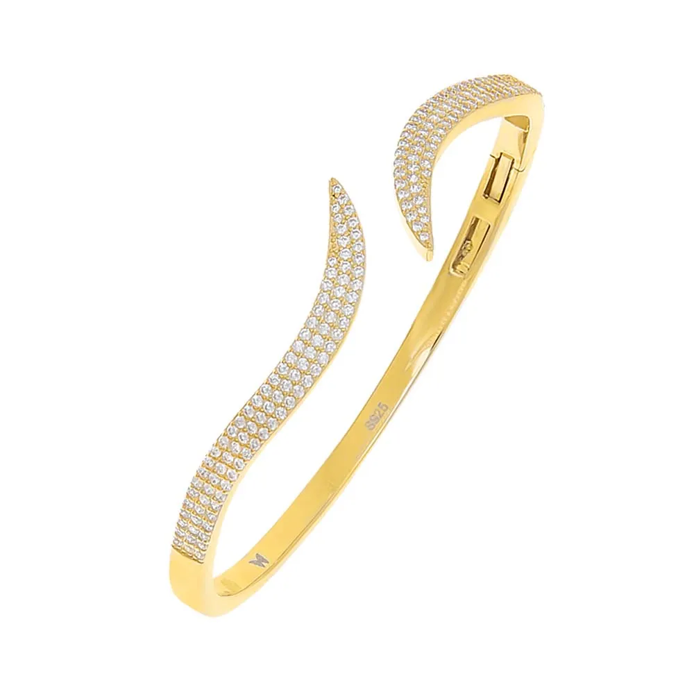 Pavé Wave Bangle