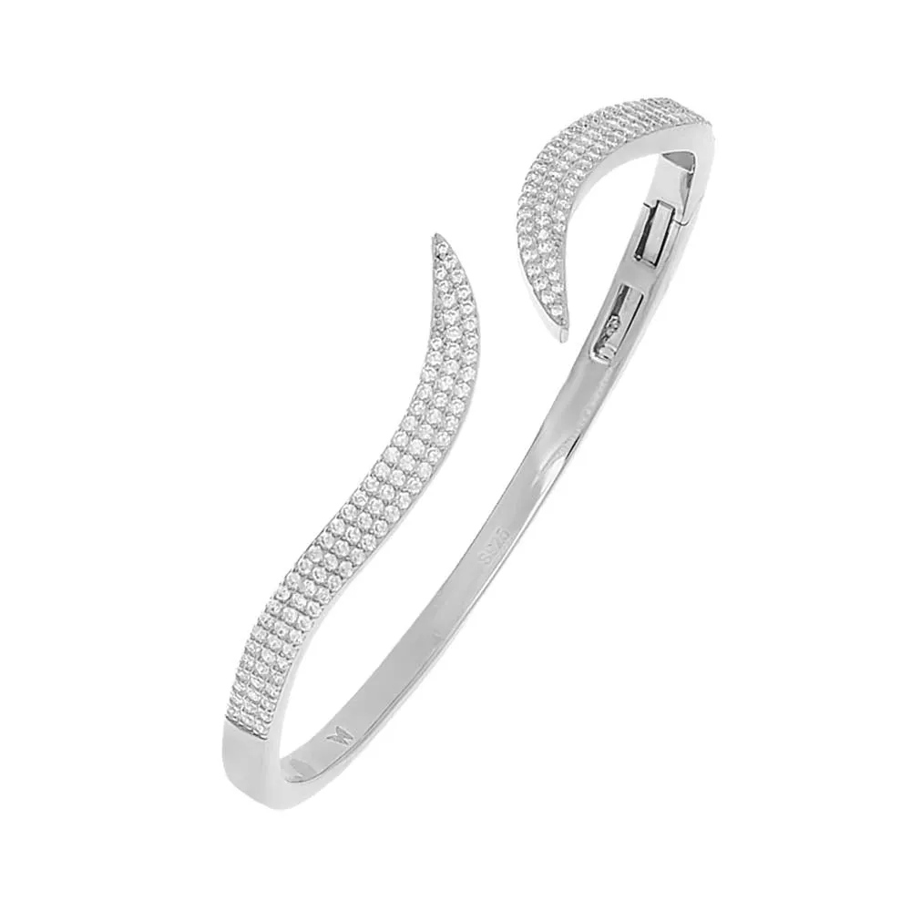 Pavé Wave Bangle