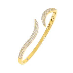 Pavé Wave Bangle