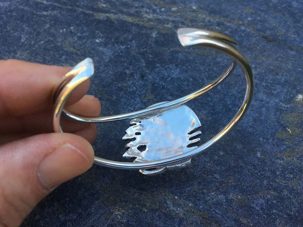 Peace Bonsai Cuff Bracelet Sterling Silver
