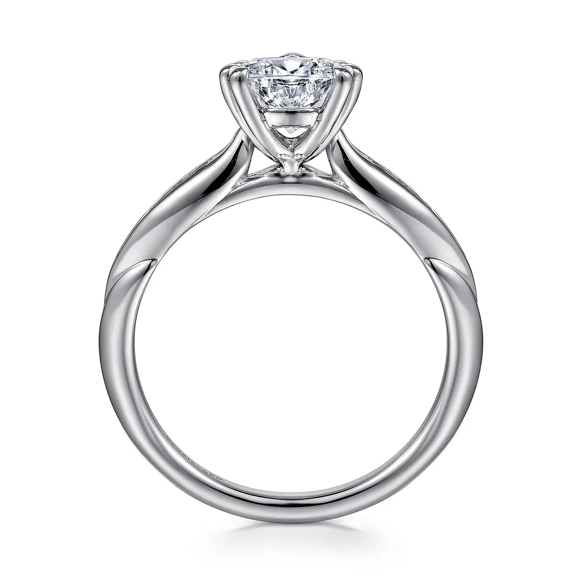 Peek A Boo Pear Cut Diamond Engagement Ring Mounting