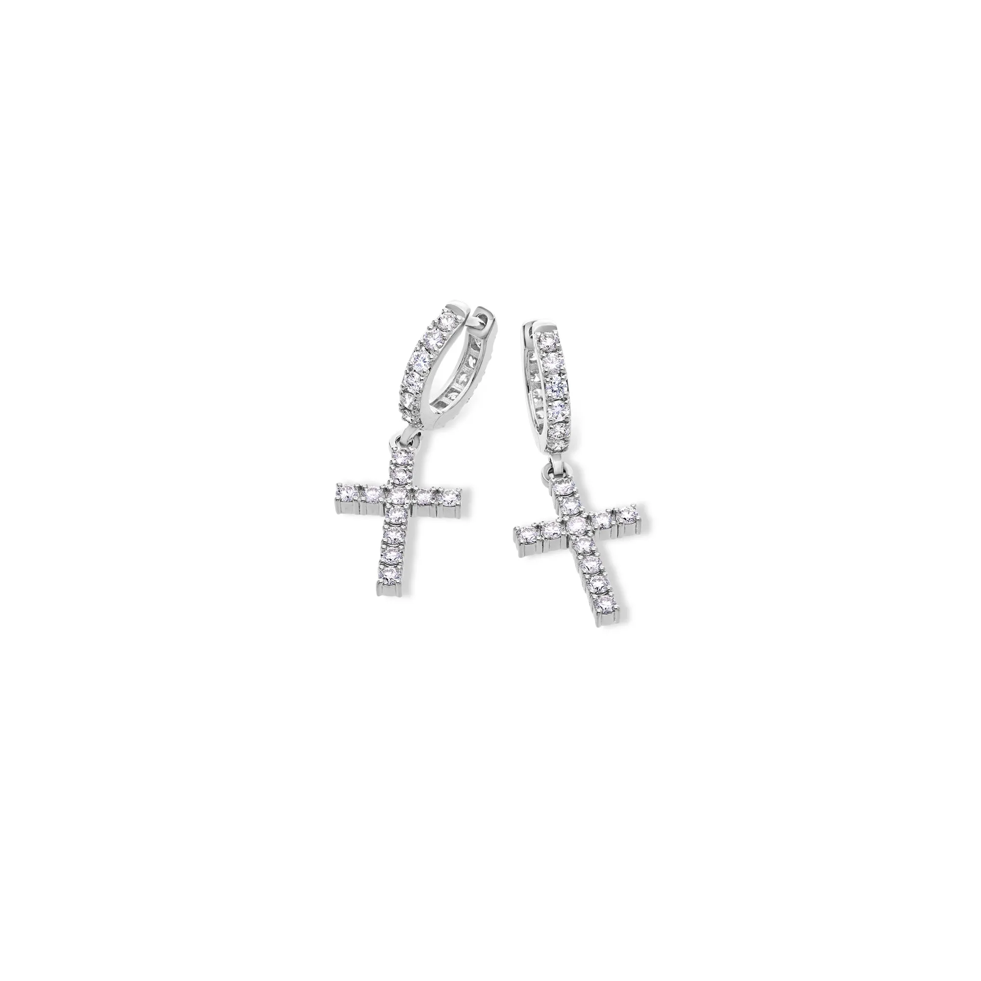 Pico Harvey Cross Hoop Earrings