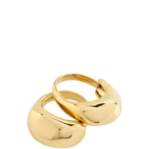Pilgrim Light Gold Chunky Stacking Rings