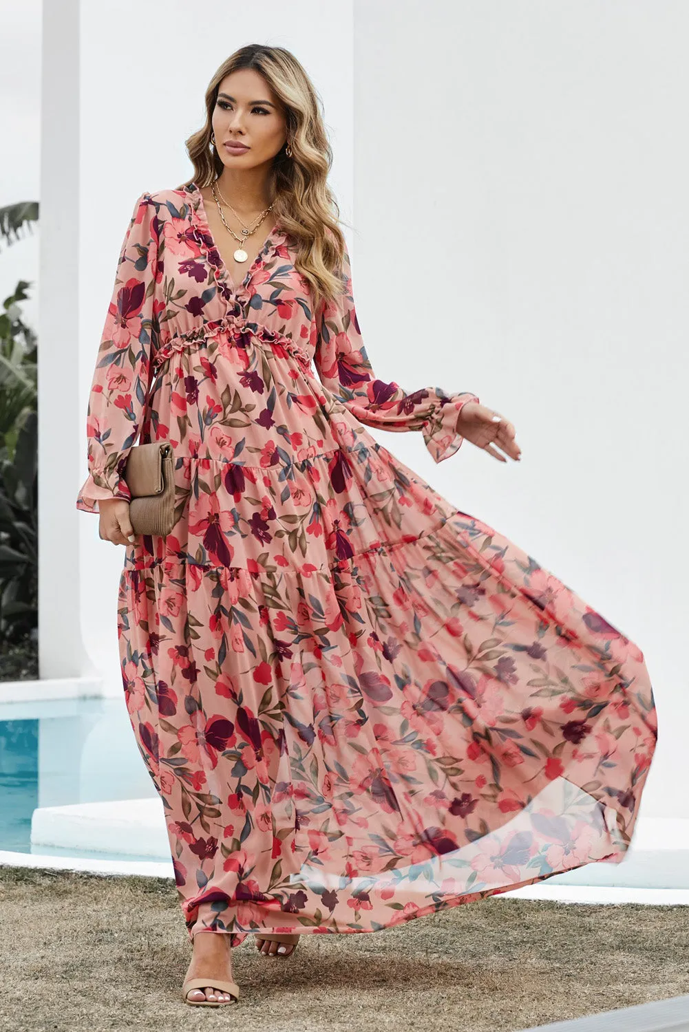 Plunge Maxi Dress