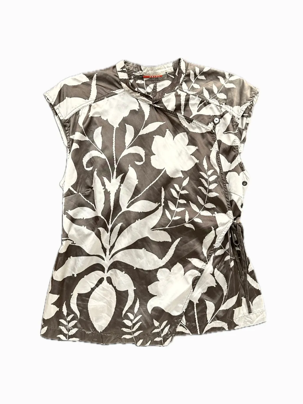 Prada Sport Printed Wrap Blouse