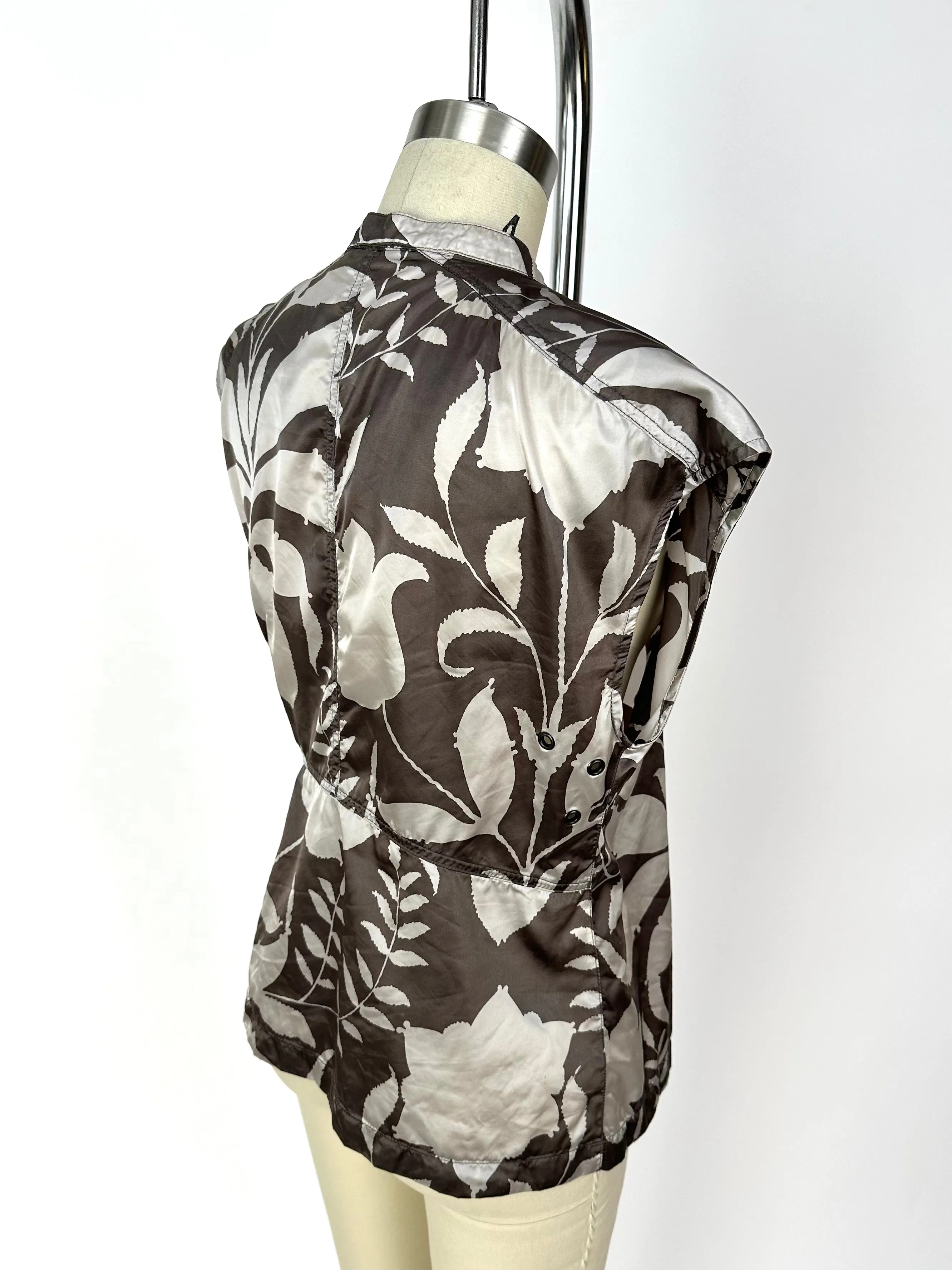 Prada Sport Printed Wrap Blouse
