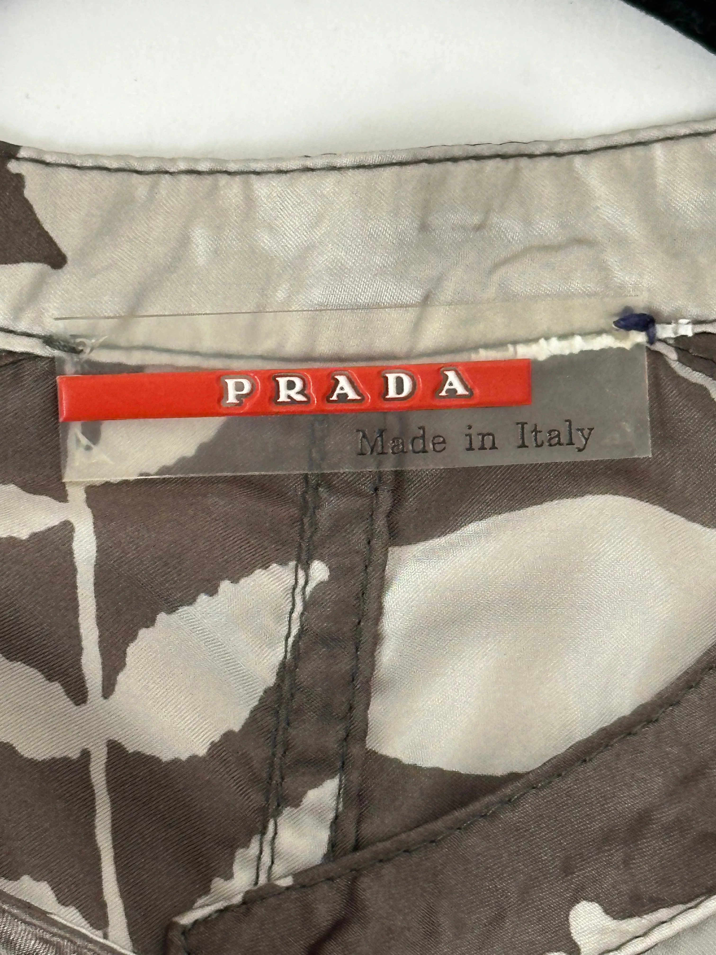Prada Sport Printed Wrap Blouse