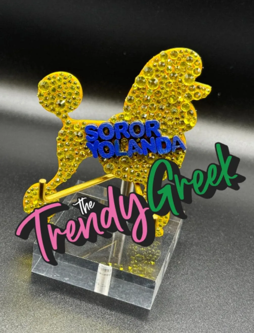 Pretty Poodle | Sorority Lapel Pin | Sorority Pin | Sorority Gift | Gift For Her | SGRho| Initiation Gift