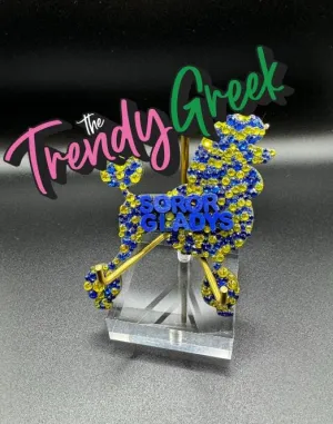 Pretty Poodle | Sorority Lapel Pin | Sorority Pin | Sorority Gift | Gift For Her | SGRho| Initiation Gift