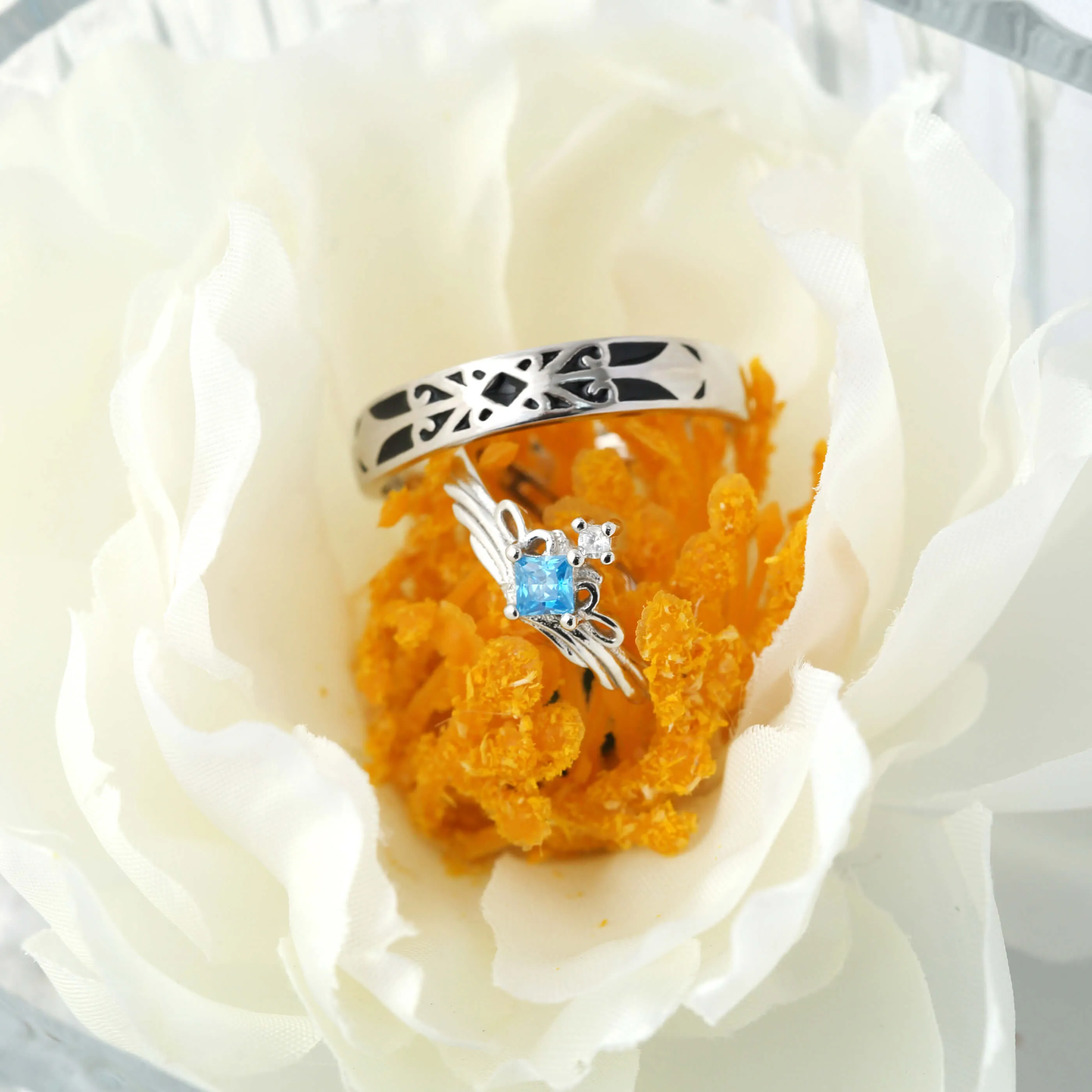 Princess & Knight Couple Rings