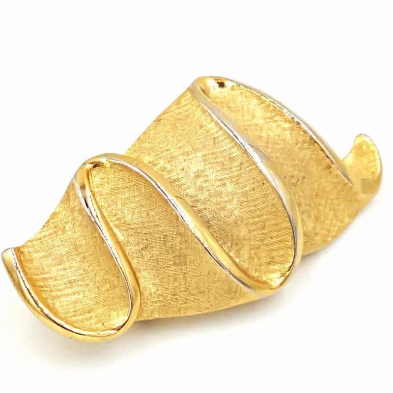 Puccini Vintage Modernist Brooch with Abstract Design