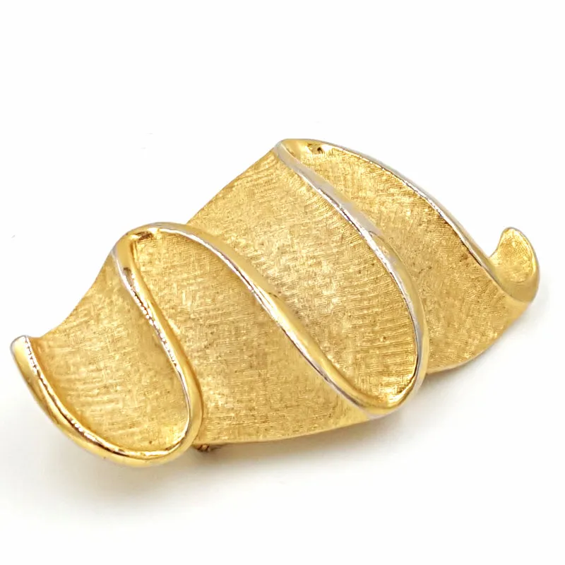 Puccini Vintage Modernist Brooch with Abstract Design