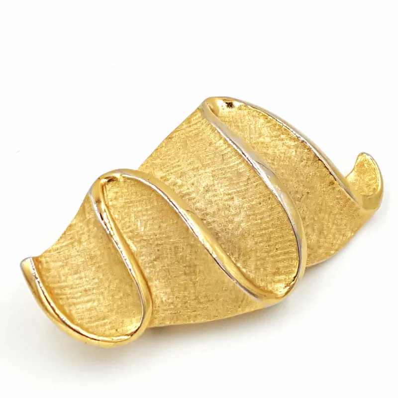 Puccini Vintage Modernist Brooch with Abstract Design