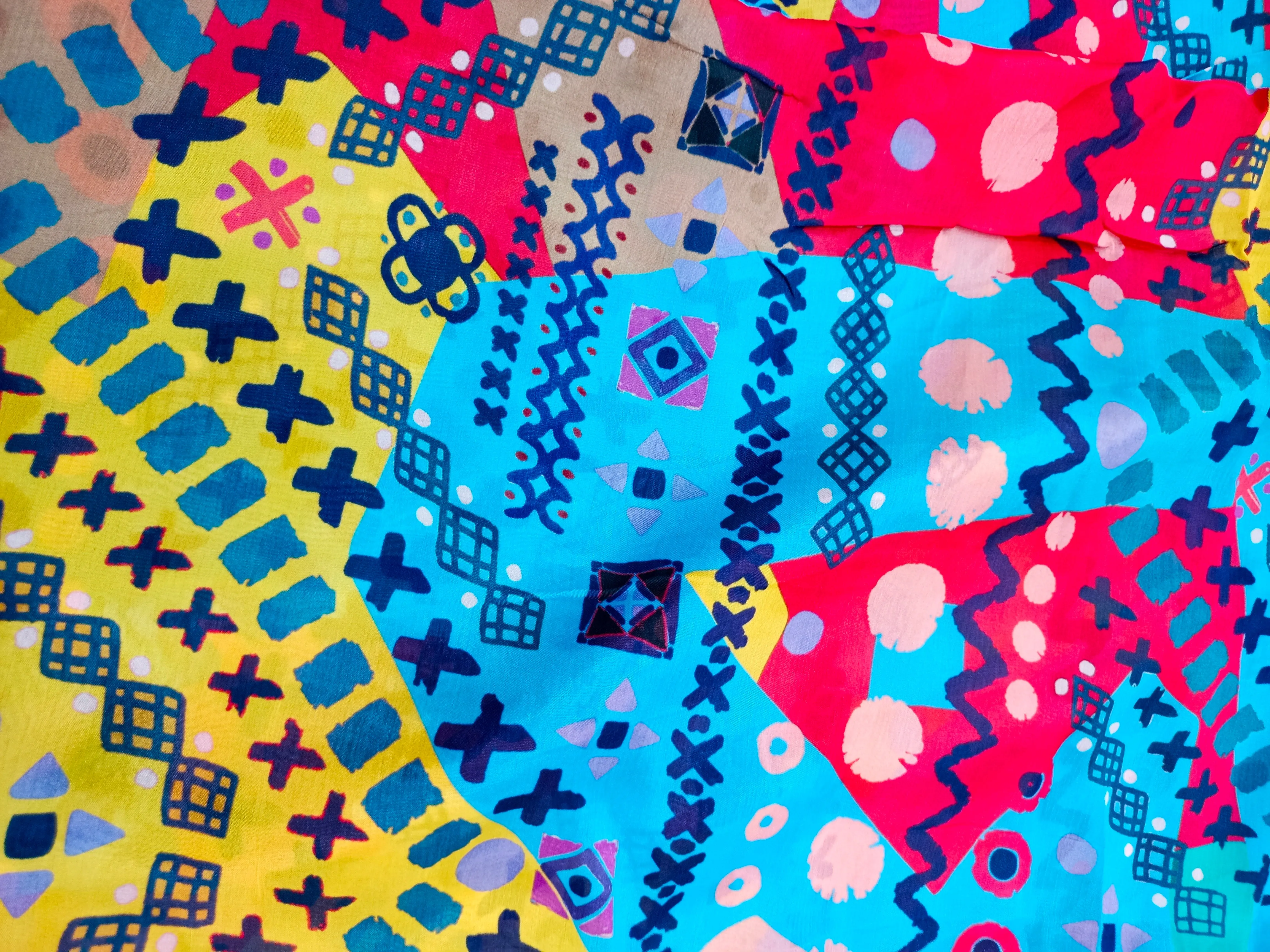 Pure Crushed Chiffon Chinon Digital Printed Fabric