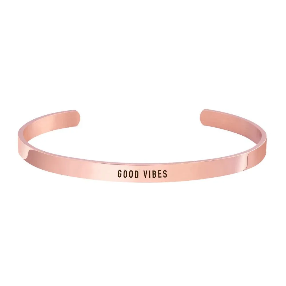 "GOOD VIBES" CUFF