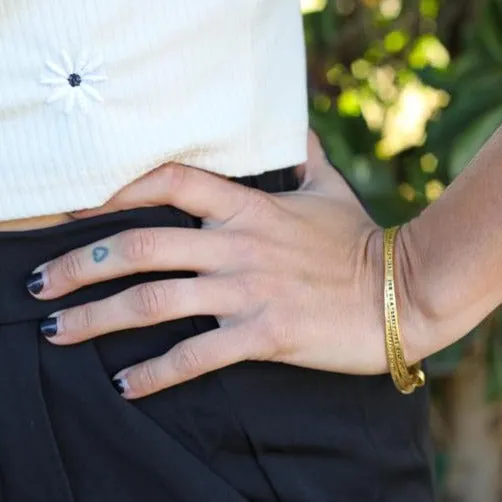 "Live in the sunshine, swim the sea, drink the wild air" Ralph Waldo Emerson Quote Bangle