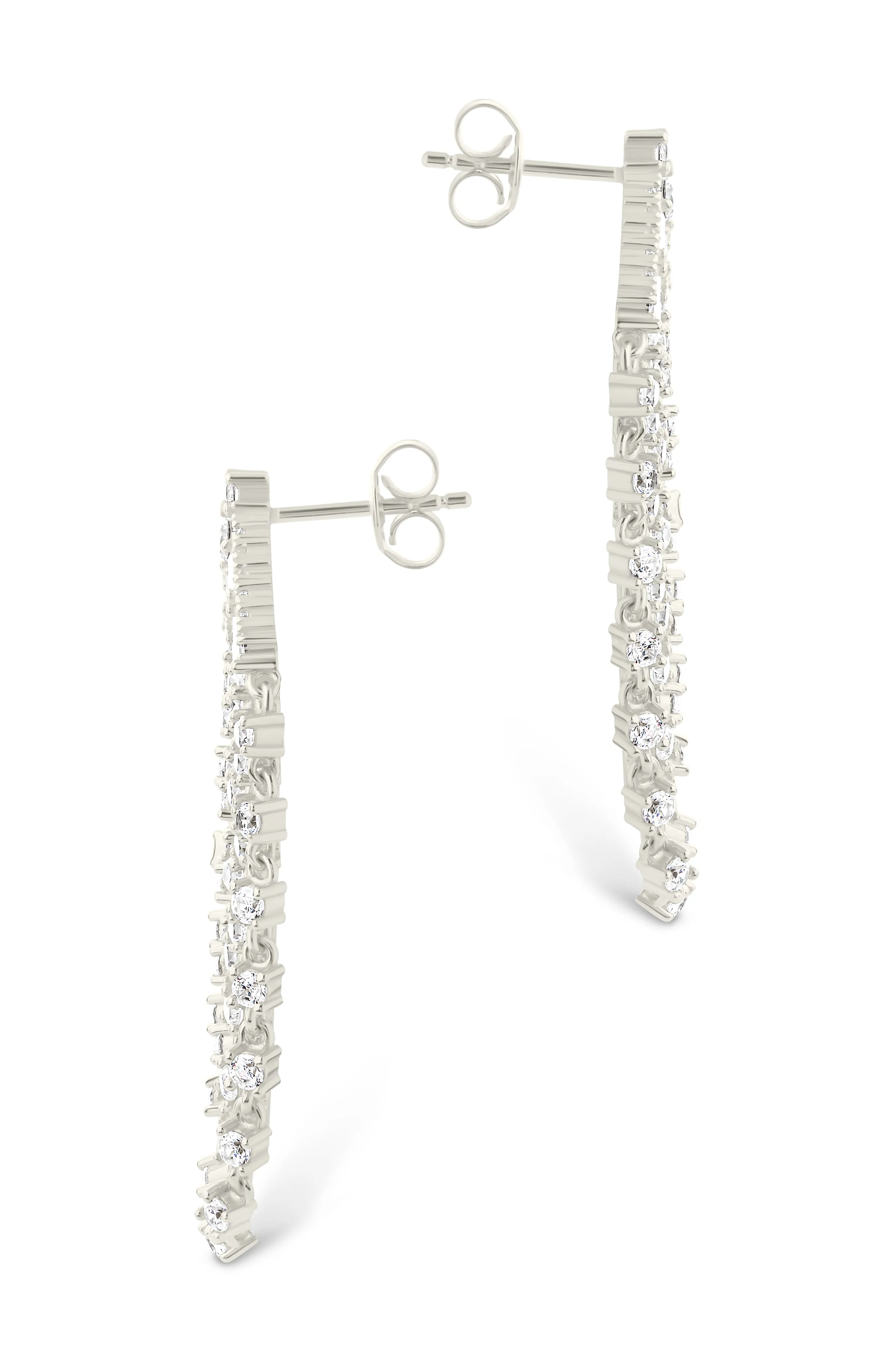 Ramona CZ Layered Dangle Stud Earrings