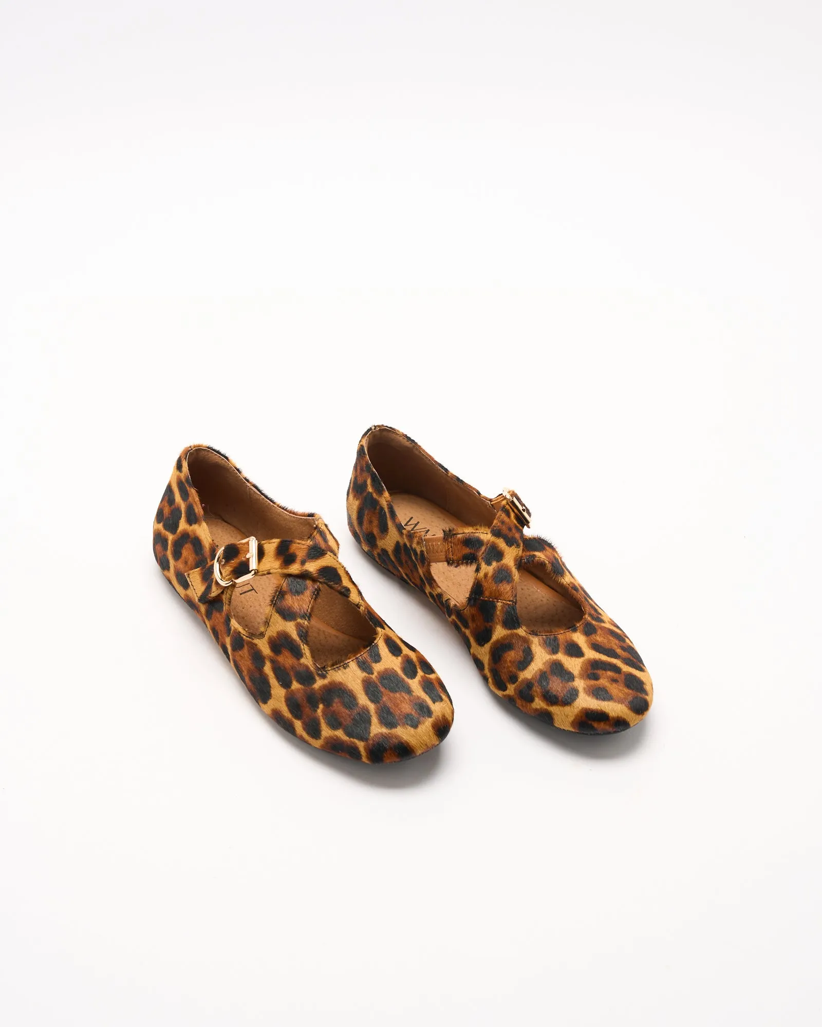 Rani Leather Ballet - Tan Leopard
