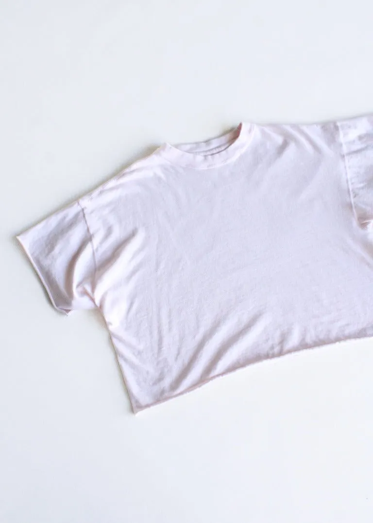 RCYCLD Solid Oversized Cropped Tee