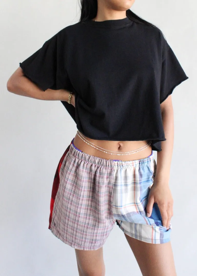 RCYCLD Solid Oversized Cropped Tee