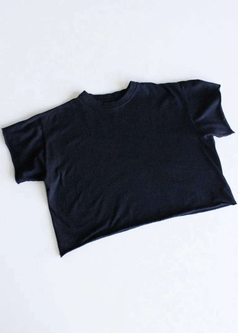 RCYCLD Solid Oversized Cropped Tee