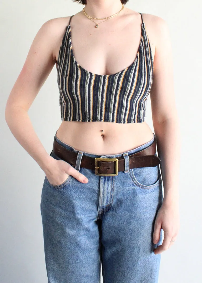 RCYCLD Strappy Velvet Tank