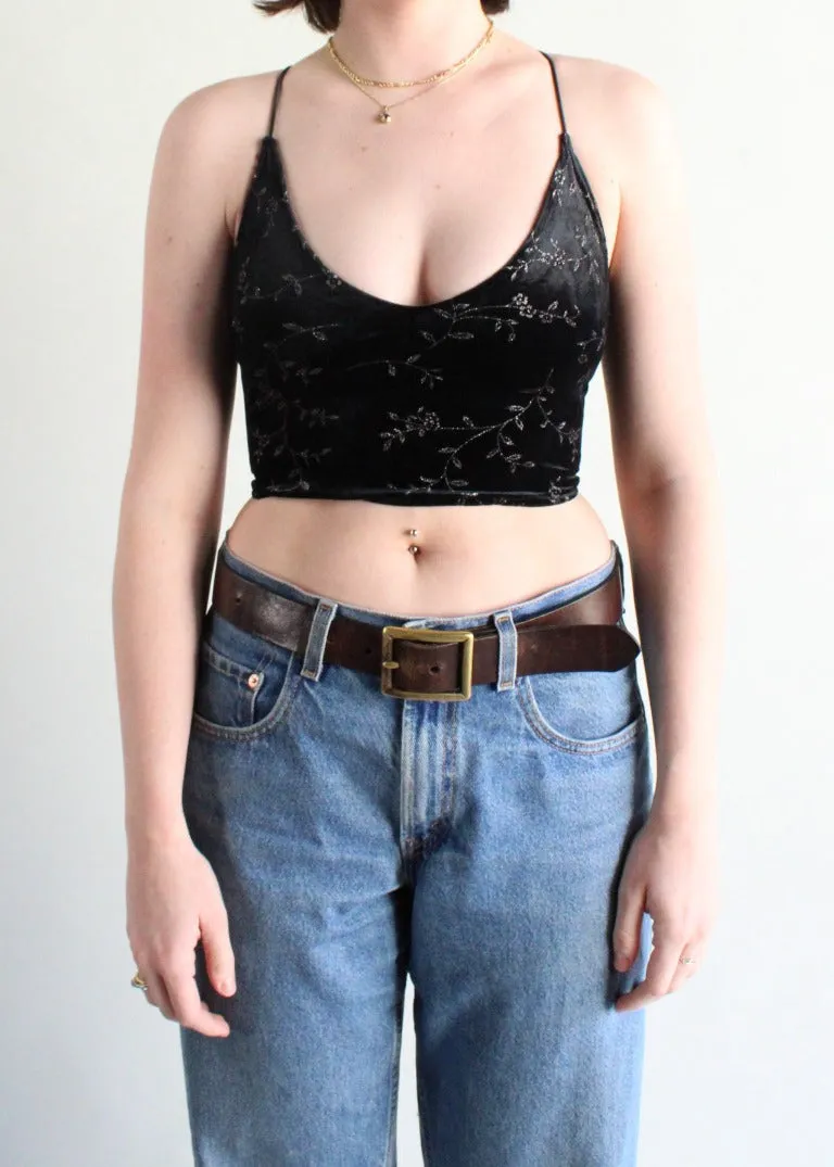 RCYCLD Strappy Velvet Tank