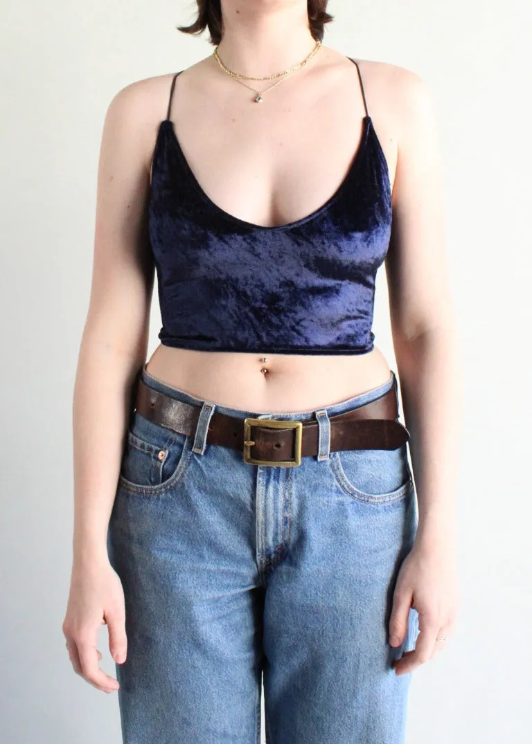 RCYCLD Strappy Velvet Tank