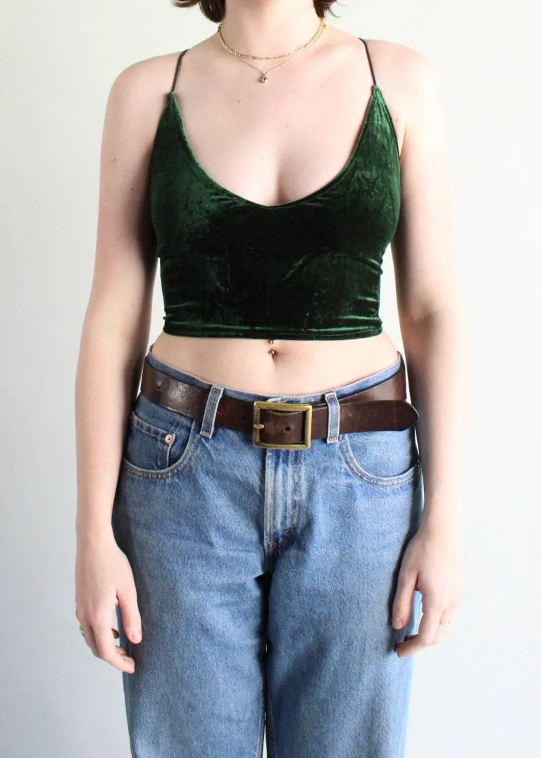 RCYCLD Strappy Velvet Tank