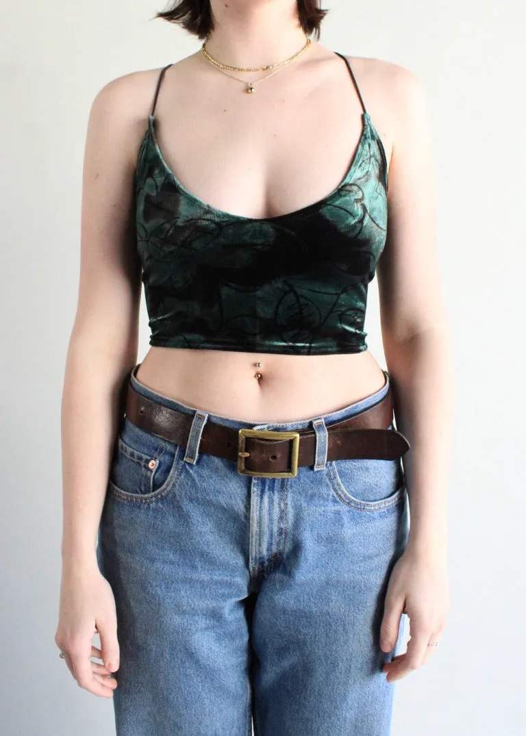 RCYCLD Strappy Velvet Tank