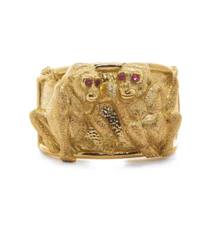 Repoussé Gorilla Cuff