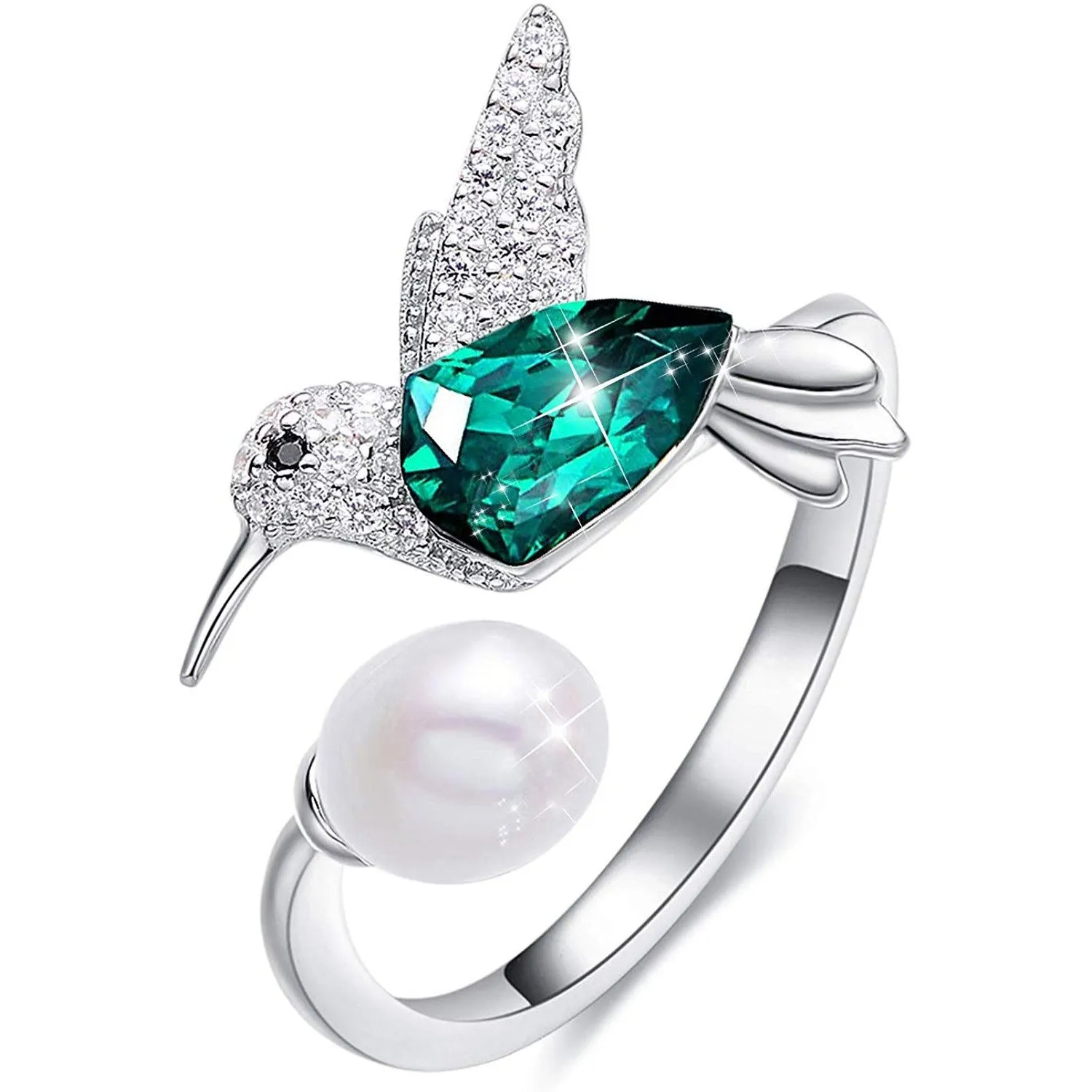 Resizable Hummingbird Ring for Women