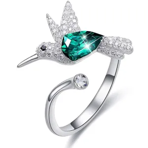 Resizable Hummingbird Ring for Women
