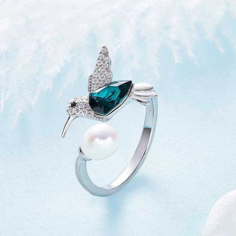 Resizable Hummingbird Ring for Women