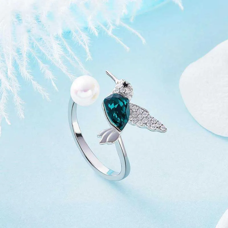Resizable Hummingbird Ring for Women