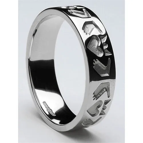 Retired Ladies Claddagh Wedding Ring LS-CLAD40
